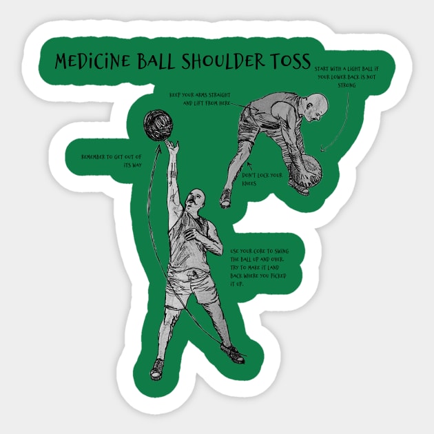 Medicine Ball Shoulder Toss Sticker by DiPEGO NOW ENTERTAiNMENT